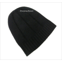 Promotional Customized Solid Black Snowboard Ski Winter Acrylic Beanie Slouchy Beanie